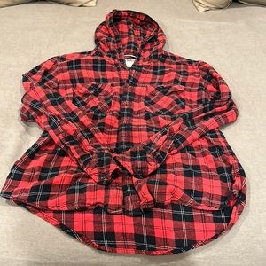 TNA flannel hoodie. Size S